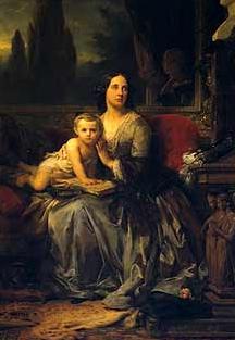 Leon Cogniet Portrait of Maria Brignole-Sale De Ferrari with her son Germany oil painting art